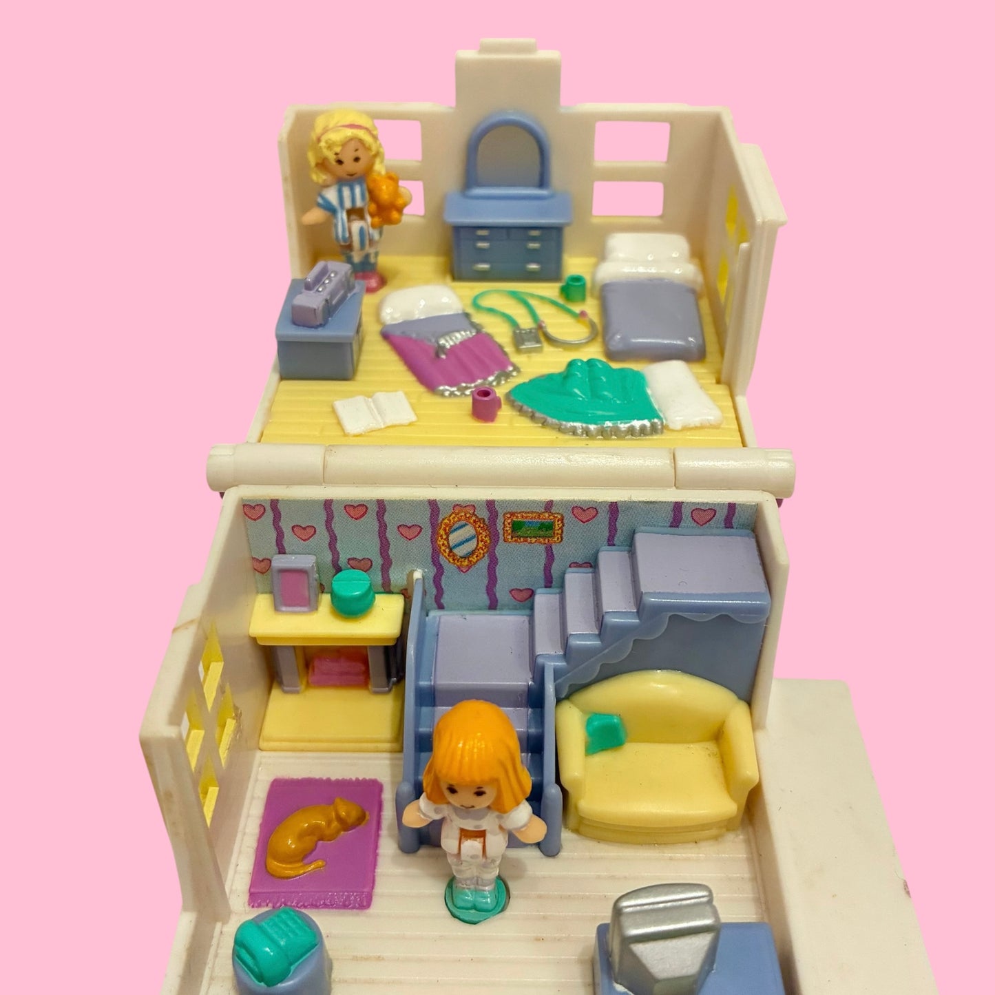 完品！レア！1993年★Polly Pocket★ポーリーポケット★Polly's Cozy Cottage★コテージ★お家★人形★フィギュア★ビンテージ★ミニチュア