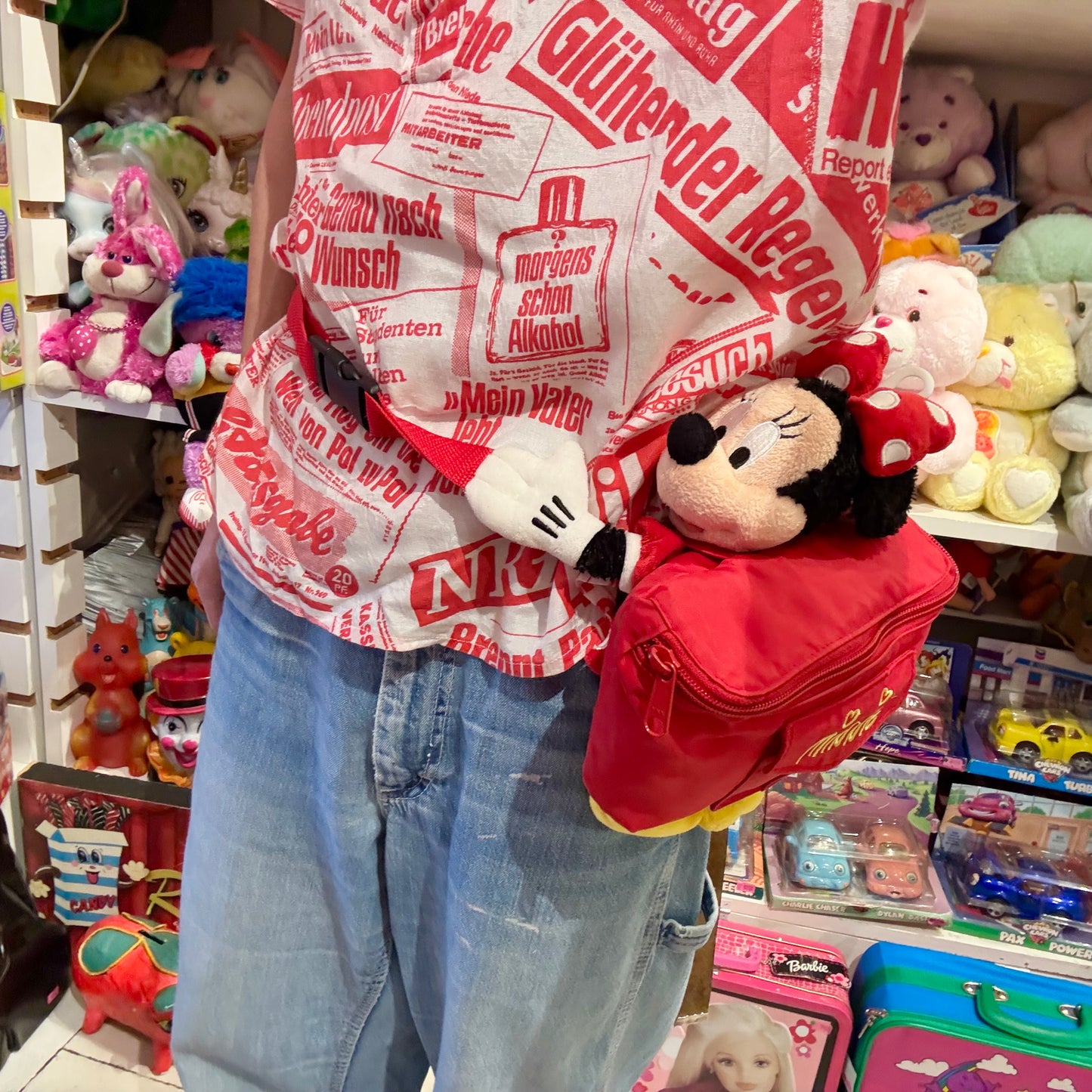 Vintage★ビンテージ★Minnie Mouse★ウエストポーチ★バッグ★ビンテージ★フィギュア★ぬいぐるみ★人形