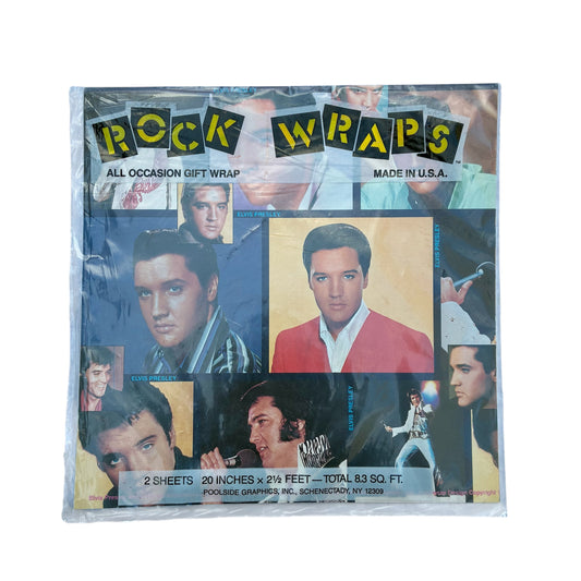 80's★Rock Wraps★ELVIS PRESLEY★エルビスプレスリー★ラッピングペーパー★紙★ビンテージ★フィギュア★人形