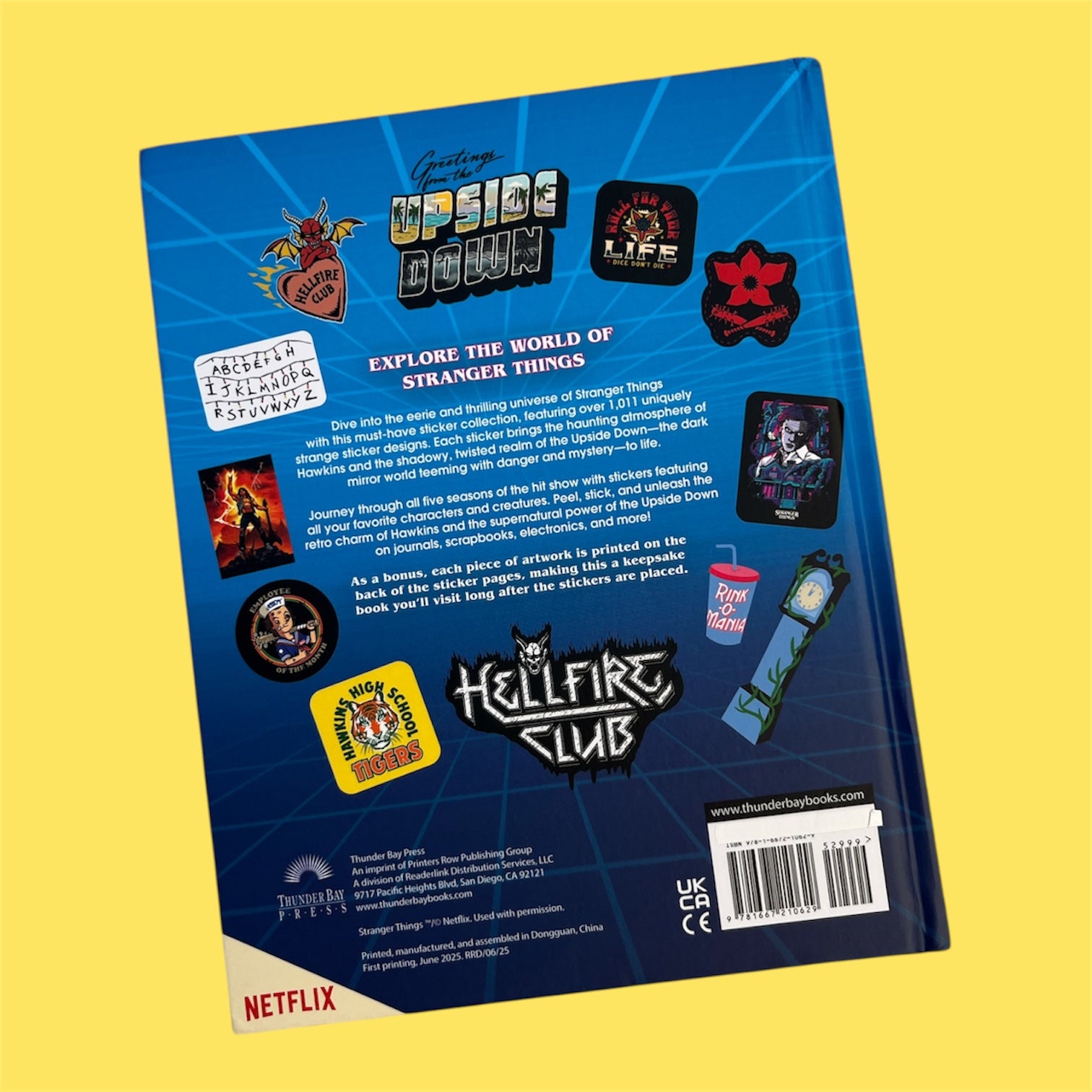 STRANGER THINGS☆ストレンジャーシングス☆Sticker Book☆ハード
