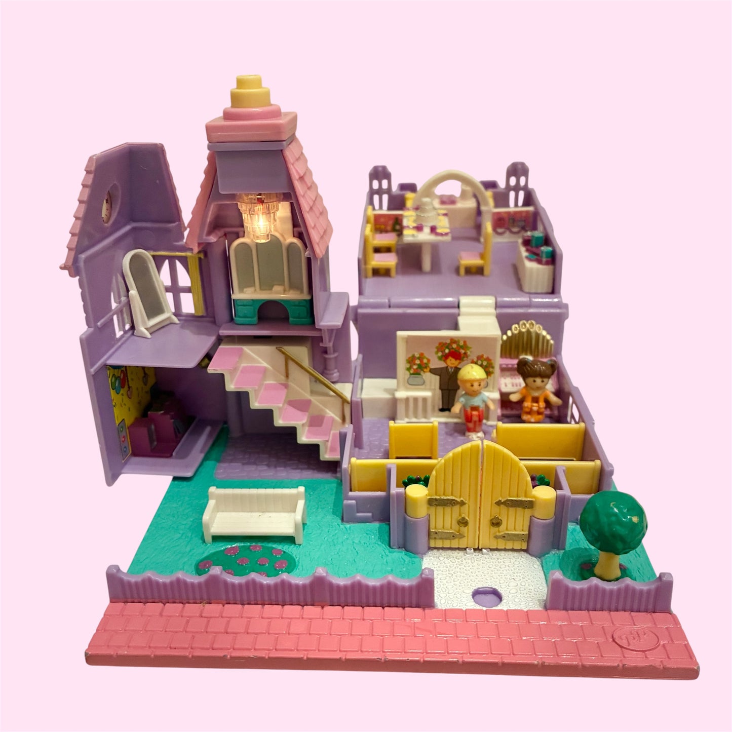 ライトアップ！1993年★90's★Polly Pocket★ポーリーポケット★Light-Up Wedding Chapel★ウエディングチャペル★結婚式お家★人形★フィギュア★ビンテージ★ミニチュア