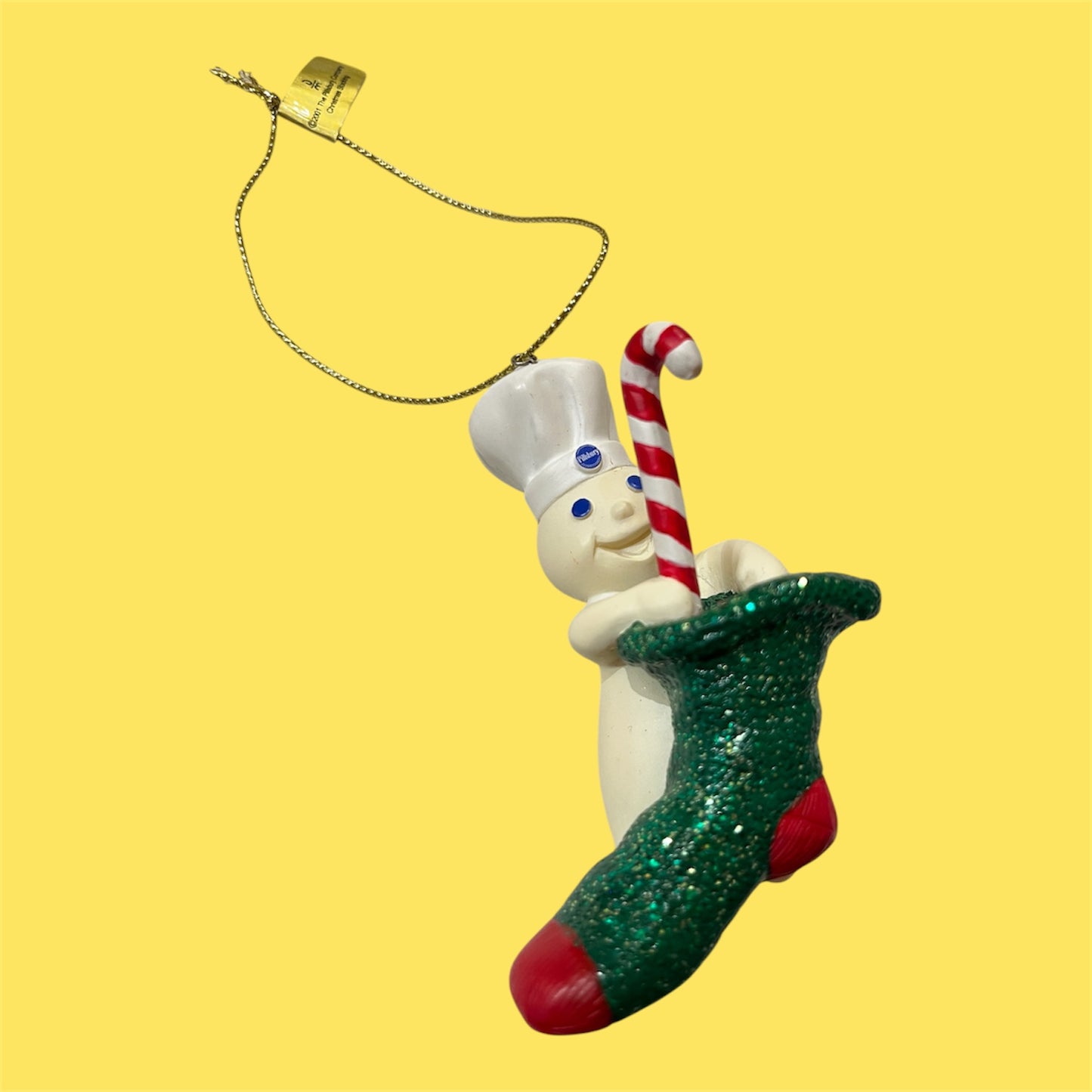 2001★Pillsbury★Doughboy★ドゥーボーイ★ドゥボーイ★Christmas Ornament★クリスマスオーナメント★人形★フィギュア★ぬいぐるみ★ビンテージ★クリスマスソックス