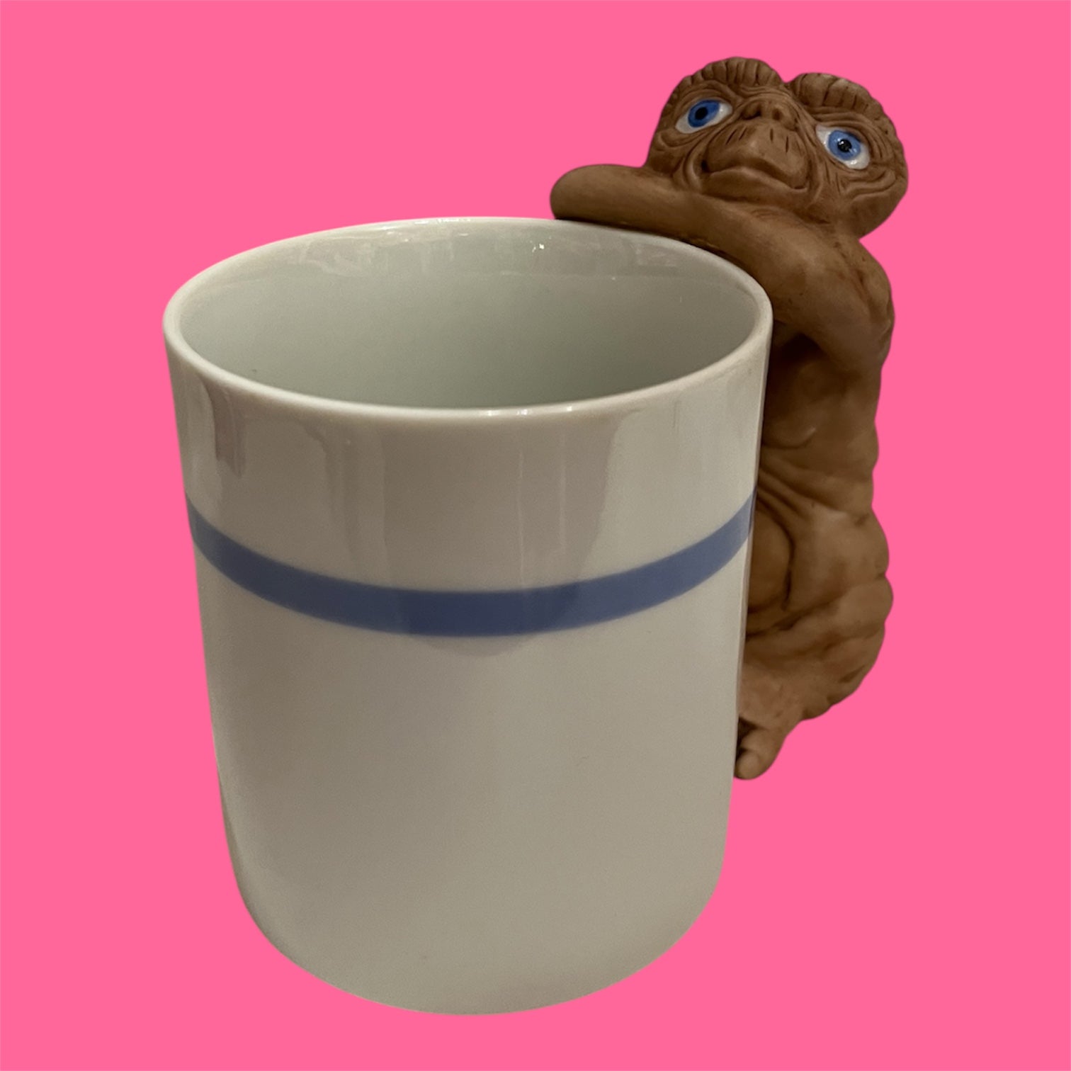B☆80's☆E.T.☆映画☆イーティー☆AVON☆3Dマグカップ☆Mug☆陶器