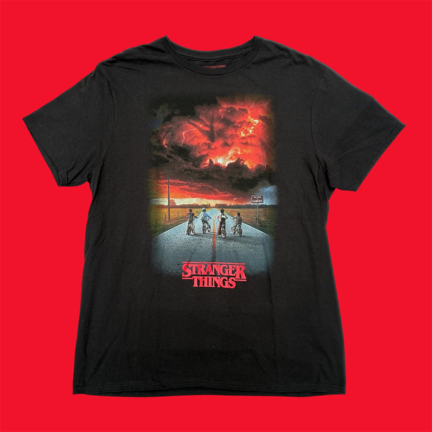 USED★STRANGER THINGS★ストレンジャーシングス★Tシャツ★フィギュア★人形★ぬいぐるみ★デモゴルゴン★エル★イレブン★マイク★ウィル★ルーカス★ダスティン★Lサイズ