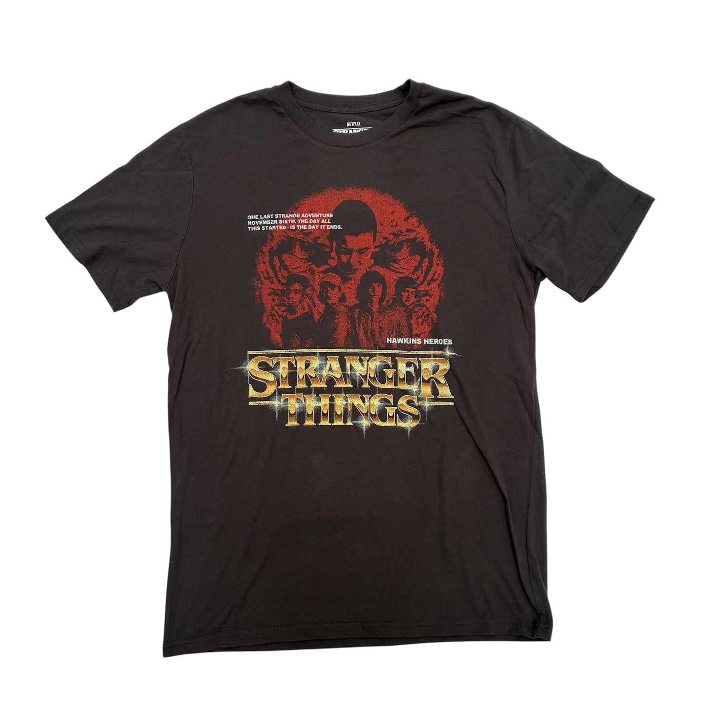 STRANGER THINGS★ストレンジャーシングス★Tシャツ★フィギュア★人形★ぬいぐるみ★エル★イレブン★マイク★ウィル★ダスティン★ルーカス★ヴェクナ★Lサイズ
