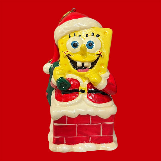 Vintage★SpongeBob★スポンジボブ★ニコロデオン★Christmas Ornament★クリスマスオーナメント★人形★フィギュア★ぬいぐるみ★ビンテージ