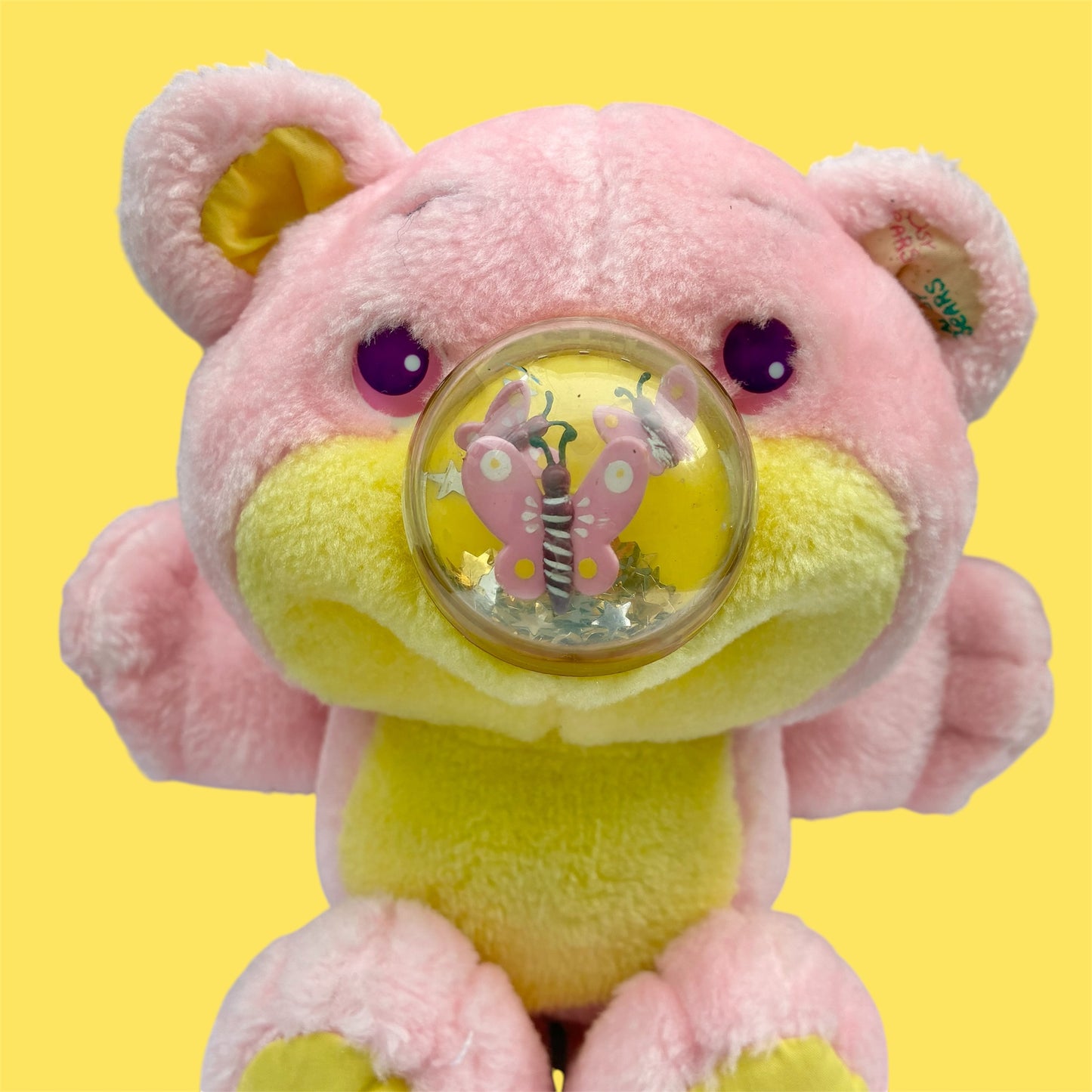 1987年★Nosy Bears★ノージーベア★FlyBye★ちょうちょう★ぬいぐるみ★フィギュア★人形★ビンテージ★vintage★ピンク