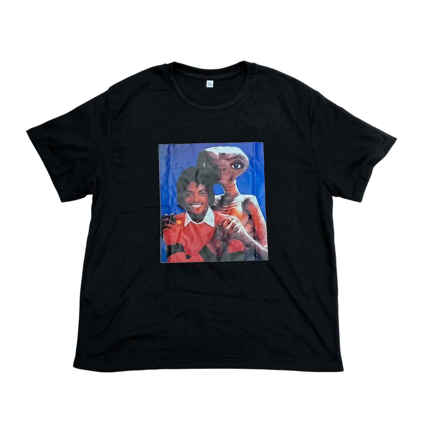 E.T.×Michael Jackson★映画★イーティー★マイケルジャクソン★Tシャツ★人形★フィギュア★ぬいぐるみ★ブラック★XL