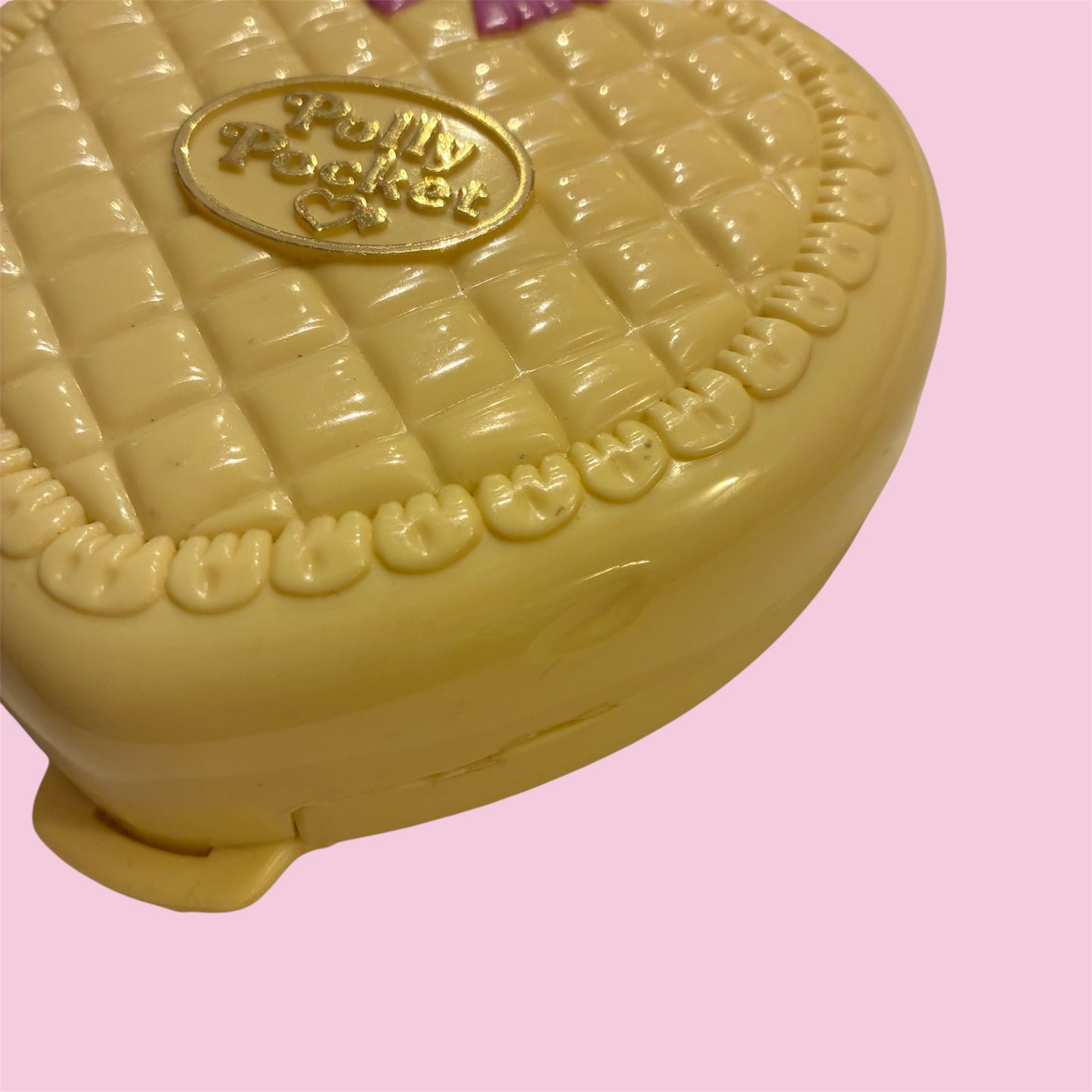 1994年★90's★Polly Pocket★ポーリーポケット★Polly's Playtime Fun★ハート★イエロー★人形★ぬいぐるみ★フィギュア★コンパクト★ビンテージ★ハート★