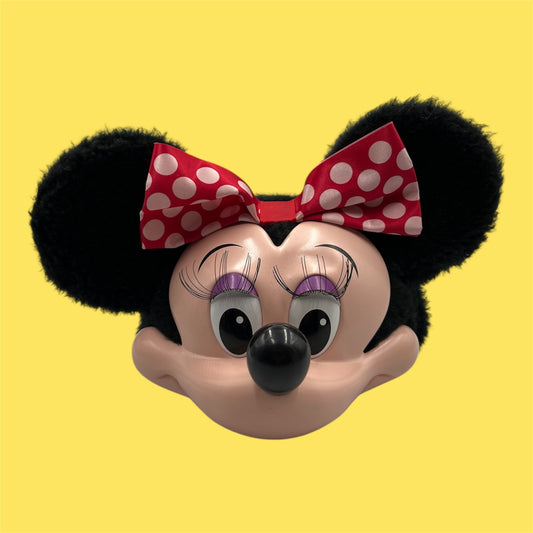 Vintage★Minnie Mouse★ミニーマウス★3D CAP★HAT★帽子★ビンテージ★ぬいぐるみ★フィギュア★人形★まつ毛無し