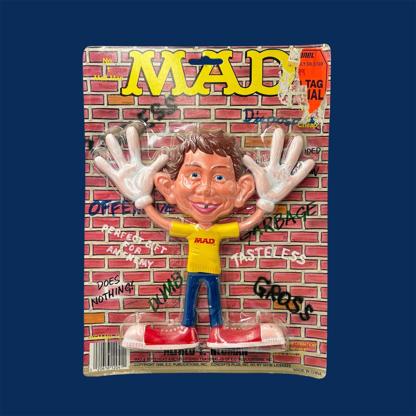 1988年★80's★MAD Magazine★ALFRED E. NEUMAN★マッドマガジン★マッドくん★ベンダブル★フィギュア★人形★ビンテージ