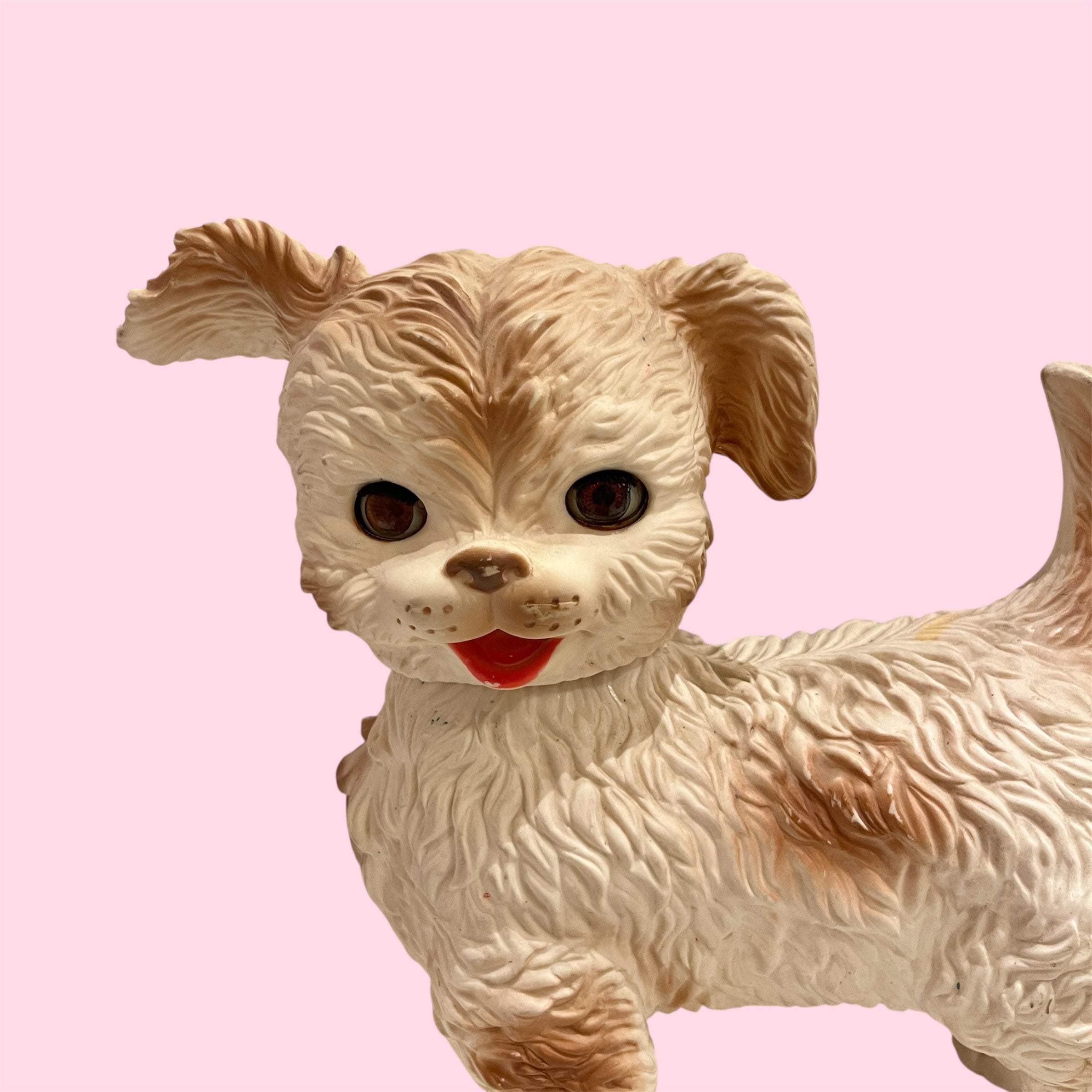 60's☆Squeaky Rubber Dog☆ソフビ☆パピー☆犬☆フィギュア☆人形