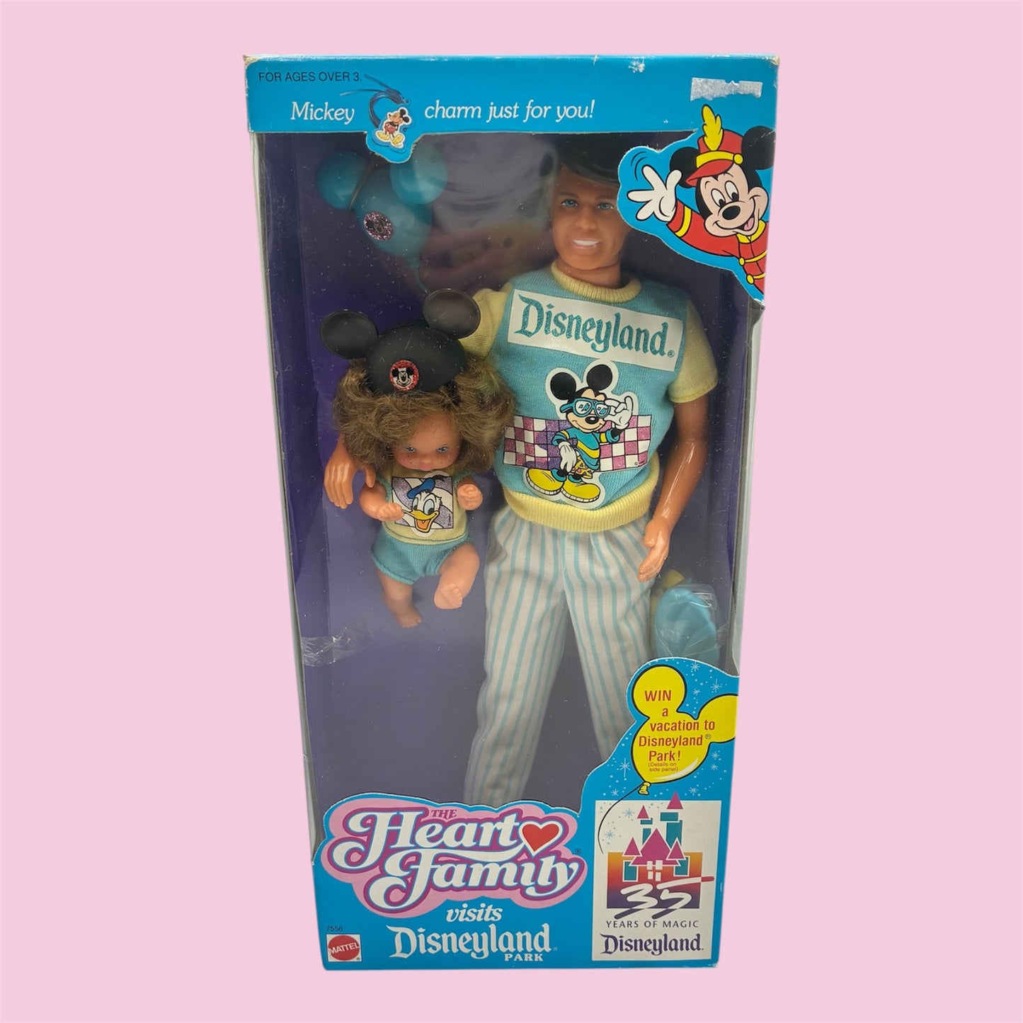 1989年★80's★MATTEL★THE Heart Family★ハートファミリー　★人形★Disney★ディズニー★フィギュア★ぬいぐるみ★ビンテージ★vintage★Dad&Boy★Barbie★バービー★Ken★ケン