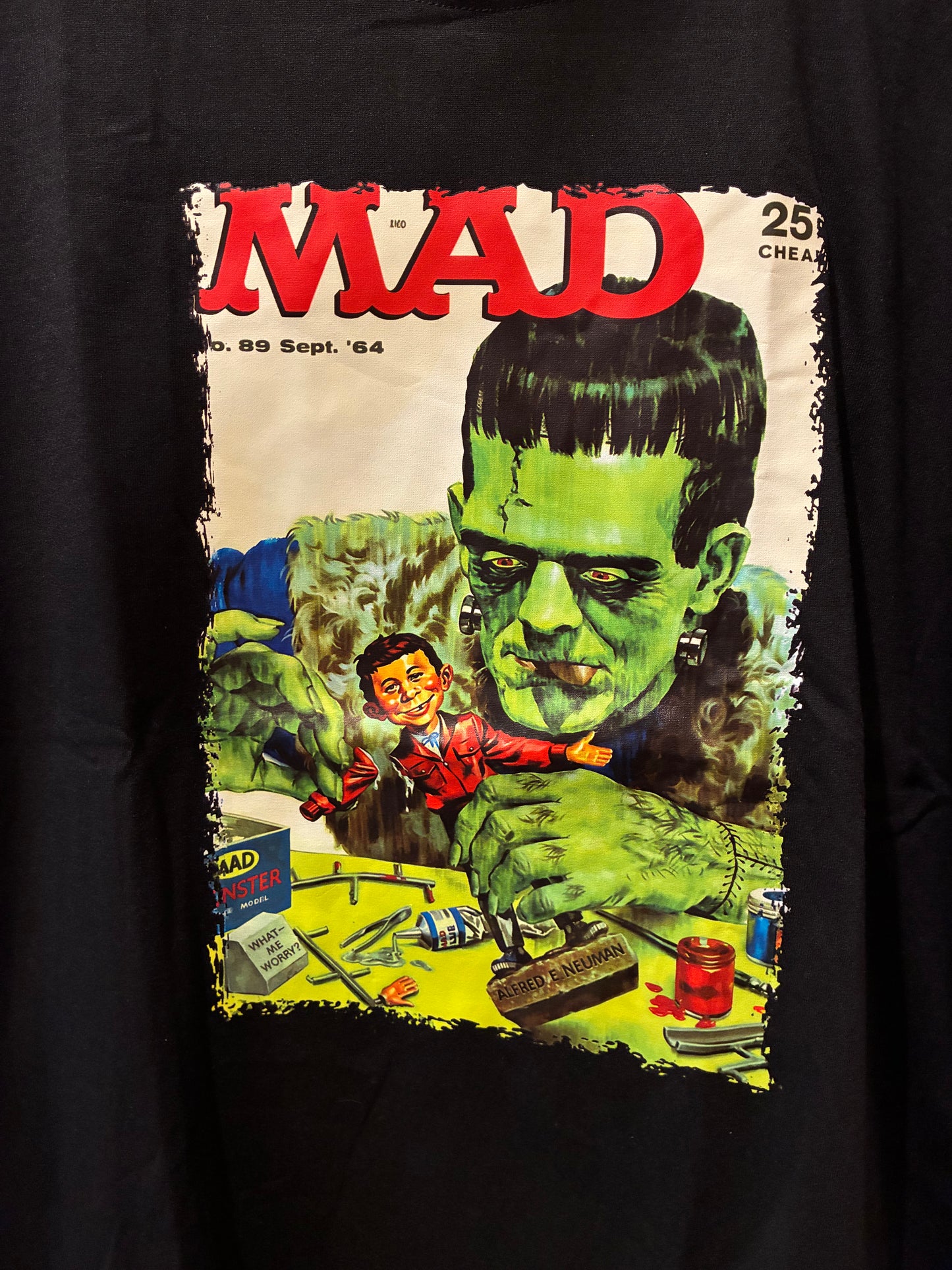 Alfred E. Neuman★MAD★MADくん★フィギュア★人形★ぬいぐるみ★Tシャツ★フランケンシュタイン★XLサイズ