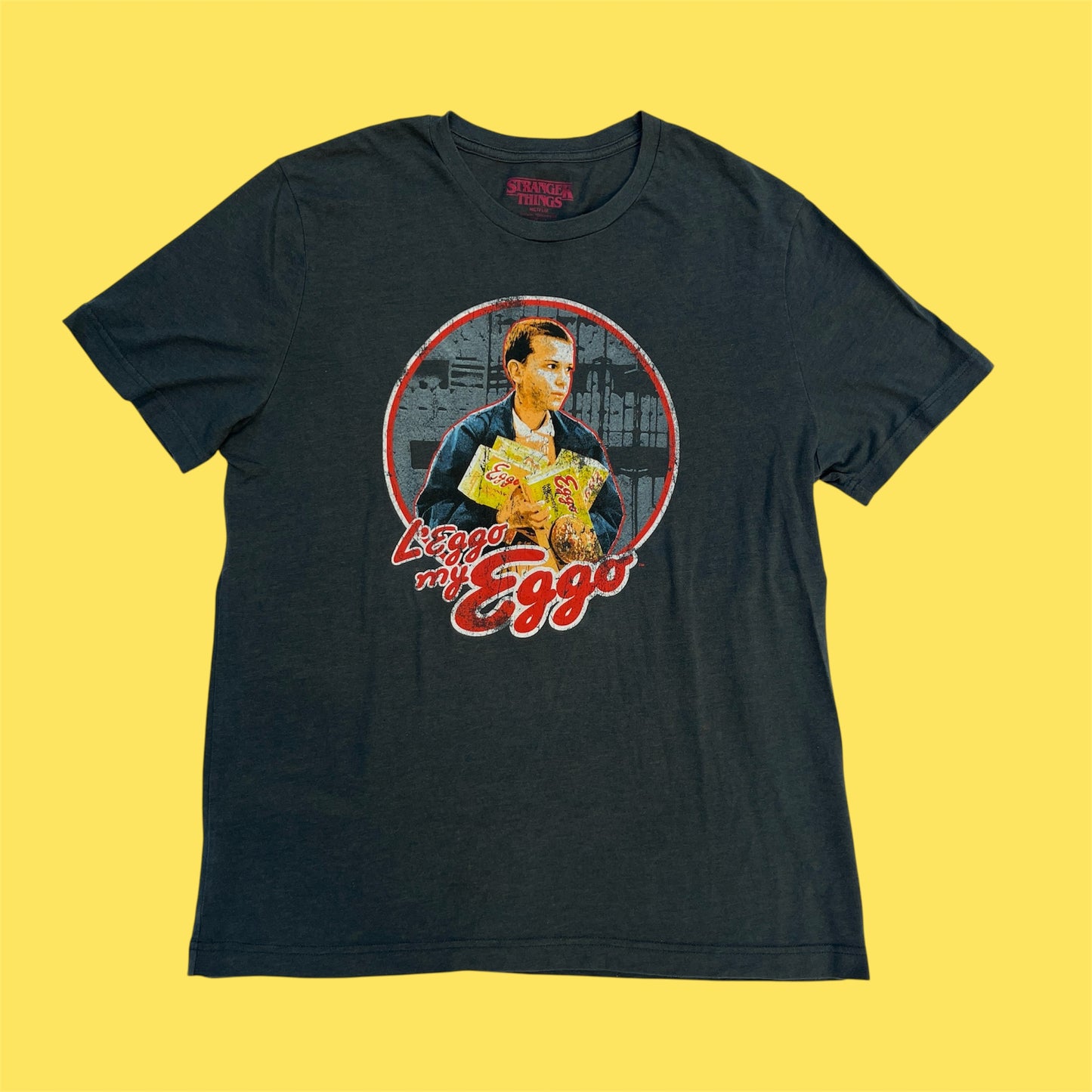 STRANGER THINGS★ストレンジャーシングス★Eggo★ワッフル★エル★イレブン★Tシャツ★used★フィギュア★ぬいぐるみ★人形★men's Lサイズ