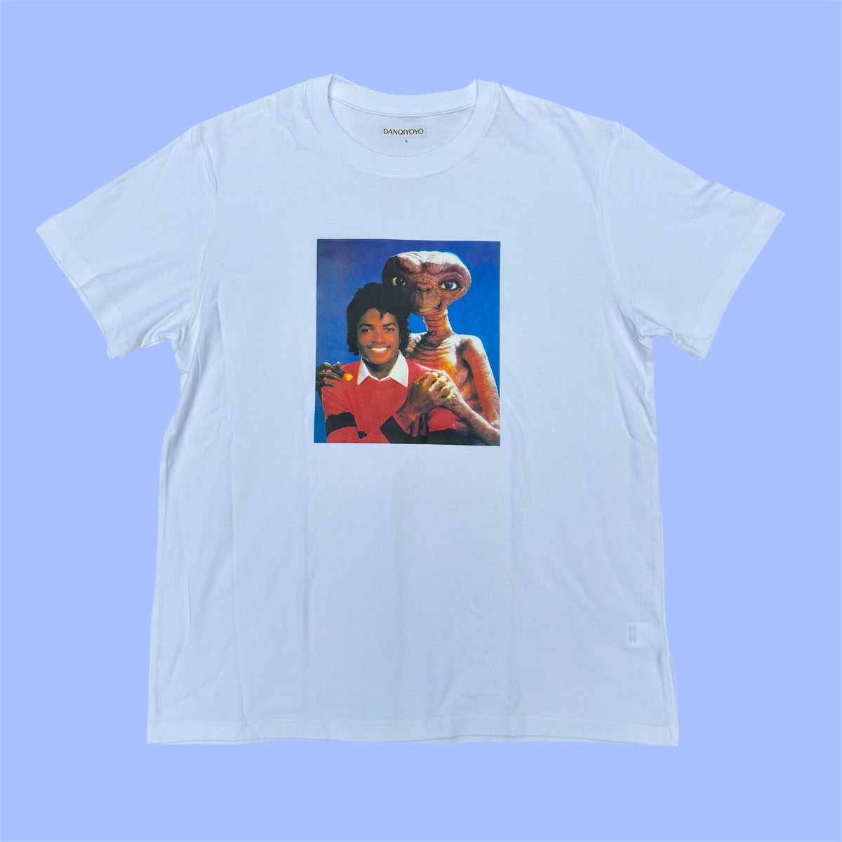 E.T.×Michael Jackson★映画★イーティー★マイケルジャクソン★Tシャツ★人形★フィギュア★ぬいぐるみ★ホワイト★L