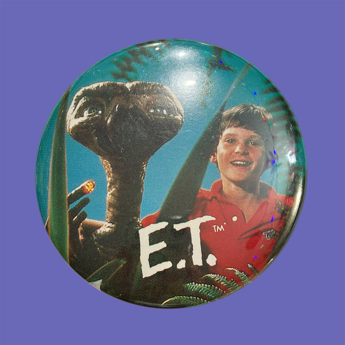 1982年★80's★E.T.★映画★イーティー★Big缶バッジ★バッチ★人形★フィギュア★ぬいぐるみ★ビンテージ★