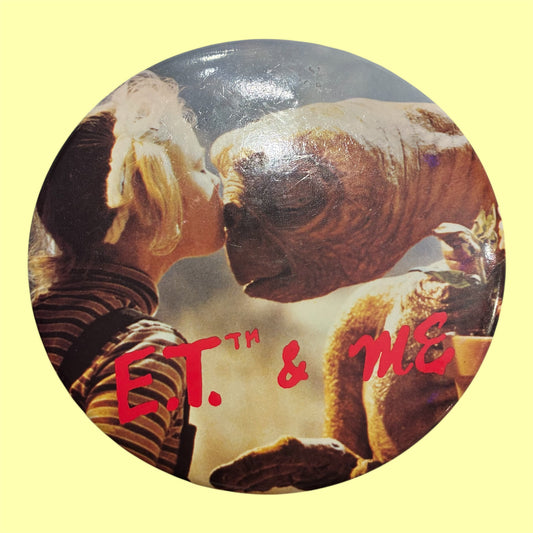 1982年★80's★E.T.★映画★イーティー★Big缶バッジ★バッチ★人形★フィギュア★ぬいぐるみ★ビンテージ★