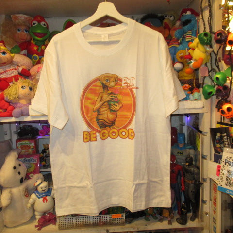 映画E.T★E.T★Tシャツ★ぬいぐるみ★人形★フィギュア★Lサイズ★スティーブンスピルバーグ★エイリアン★宇宙人★新品★ホワイト