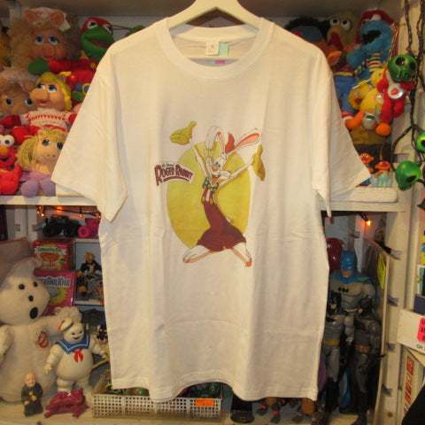 Disney★ディズニー★Who framed ROGER RABBIT★ロジャーラビット★Tシャツ★Men's★Lサイズ★ホワイト★フィギュア★人形★ぬいぐるみ★新品★