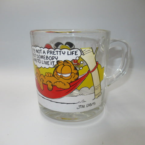 80's★GARFIELD★ガーフィールド★McDonald's★マクドナルド★グラスカップ★ガラス★ビンテージ★人形★フィギュア★2