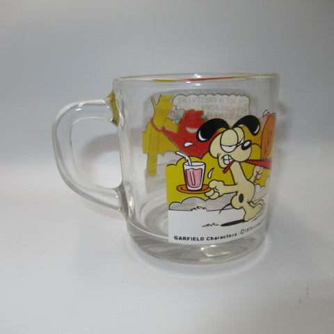 80's★GARFIELD★ガーフィールド★McDonald's★マクドナルド★グラスカップ★ガラス★ビンテージ★人形★フィギュア★2