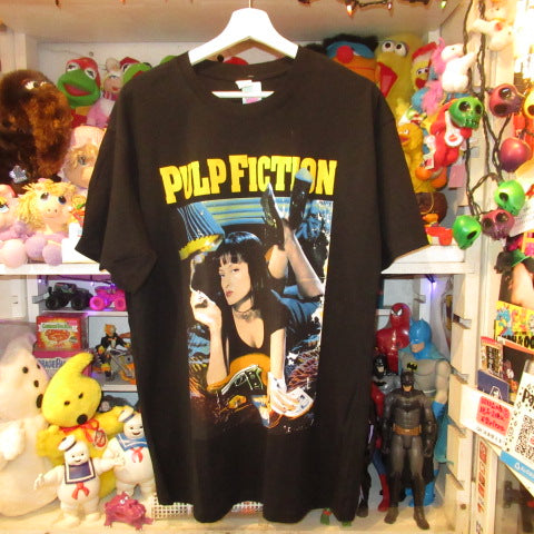 PULPFICTION★パルプフィクション★Tシャツ★ユマ・サーマン★ジョン・トラボルタ★Men’s★Lサイズ★新品★タランティーノ★フィギュア★人形★ぬいぐるみ★