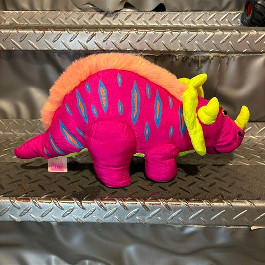 90’s★1993年★STUFFINS★恐竜★Dinosaurs★ぬいぐるみ★ネオンカラー★約36センチ★フィギュア★人形★ぬいぐるみ