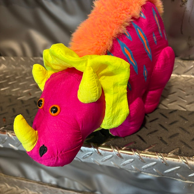 90’s★1993年★STUFFINS★恐竜★Dinosaurs★ぬいぐるみ★ネオンカラー★約36センチ★フィギュア★人形★ぬいぐるみ