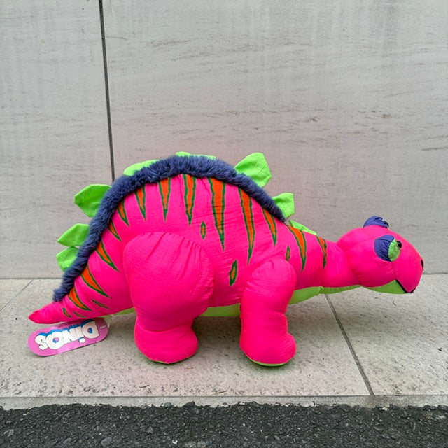 90’s★1993年★STUFFINS★恐竜★Dinosaurs★ぬいぐるみ★ネオンカラー★大きいぬいぐるみ★約60センチ★フィギュア★人形★ぬいぐるみ
