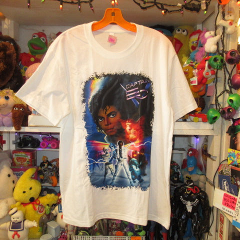 Michael Jackson★CAPTAIN EO★キャプテン・イーオー★マイケルジャクソン★ファズボール★Tシャツ★人形★フィギュア★ぬいぐるみ★ホワイト★Men’ｓ★XLサイズ