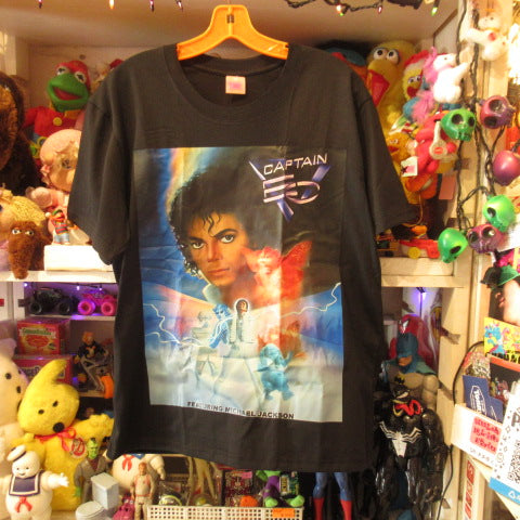 Michael Jackson★CAPTAIN EO★キャプテン・イーオー★マイケルジャクソン★ファズボール★Tシャツ★人形★フィギュア★ぬいぐるみ★ブラック★Men’ｓ★XLサイズ