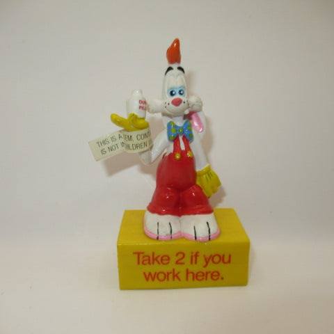 1987年★80's★ROGER RABBIT★ロジャーラビット★ぬいぐるみ★フィギュア★人形★ビンテージ★ベンダブル★PVC★メッセージドール