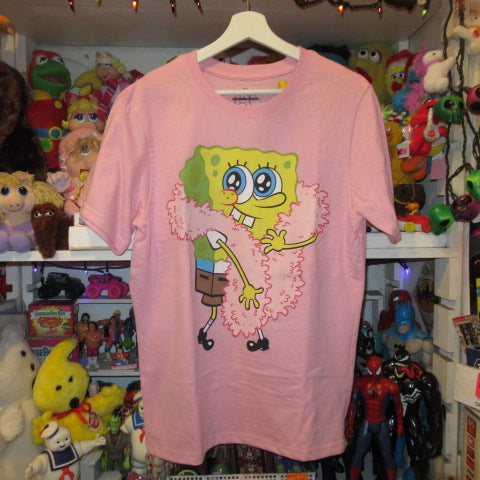 nickelodeon★ニコロデオン★SPONGEBOB★スポンジボブ★Tシャツ★人形★フィギュア★ぬいぐるみ★イカルド★パトリック★カーニ★men's ★Mサイズ★ピンク