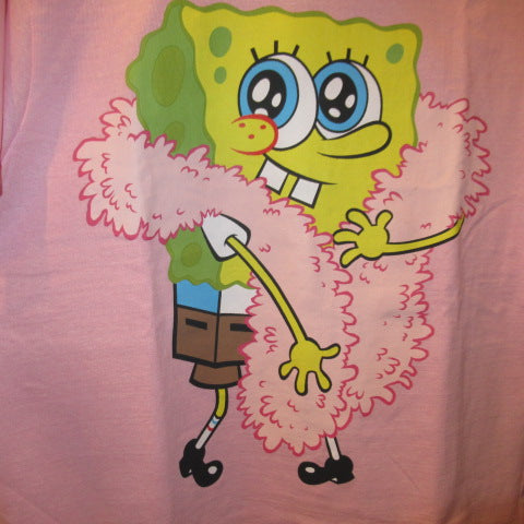 nickelodeon★ニコロデオン★SPONGEBOB★スポンジボブ★Tシャツ★人形★フィギュア★ぬいぐるみ★イカルド★パトリック★カーニ★men's ★Mサイズ★ピンク