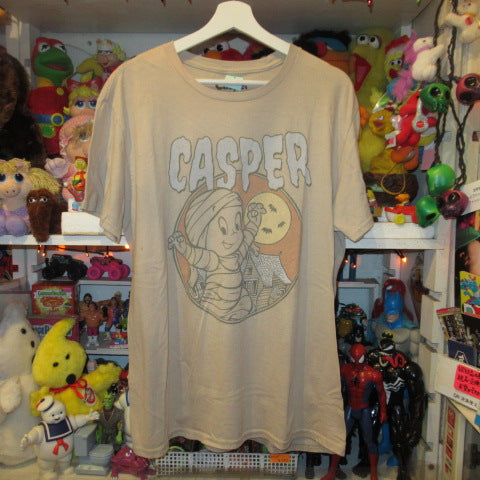 casper★キャスパー★Tシャツ★HALLOWEEN★ハロウィーン★マミー★ミイラ★フィギュア★人形★ぬいぐるみ★Men’ｓ★Ｌサイズ★ベージュ