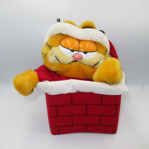 1981年★80's★GARFIELD★ガーフィールド★ぬいぐるみ★人形★フィギュア★クリスマス★サンタ★ハンドパペット★ビンテージ