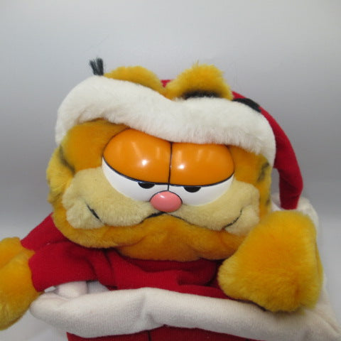 1981年★80's★GARFIELD★ガーフィールド★ぬいぐるみ★人形★フィギュア★クリスマス★サンタ★ハンドパペット★ビンテージ