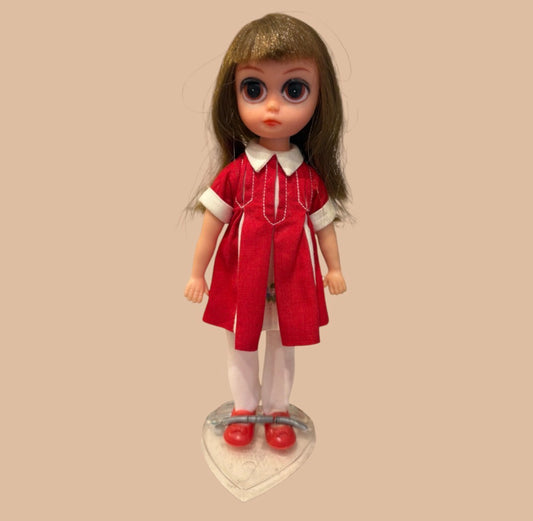 レア！60's★Susie Sad Eye★スージー サッドアイ★ビッグアイ★人形★フィギュア★ぬいぐるみ★doll★ドール★ワンピース