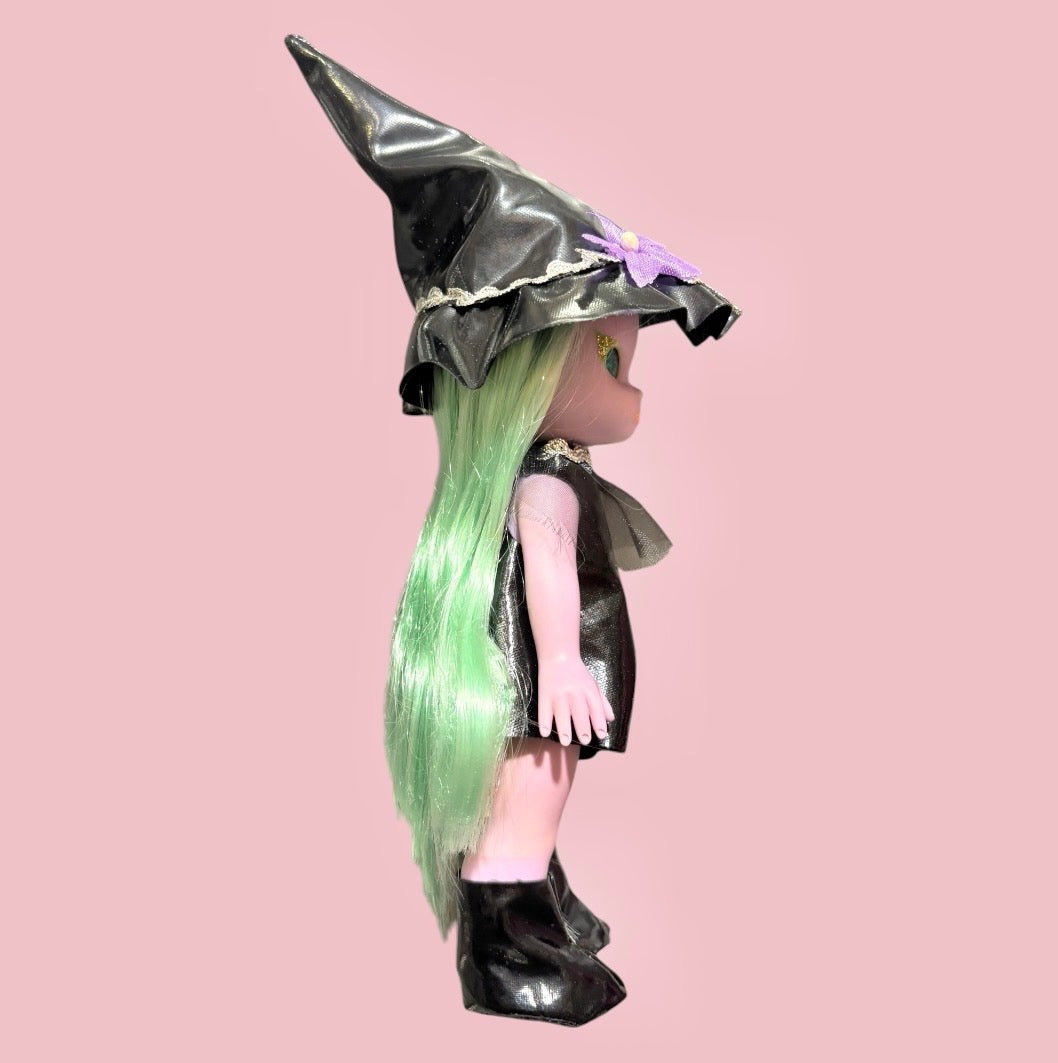レア！1972年★70’s★ビンテージ★Emerald the Enchanting Witch★エメラルド ウィッチ★魔女★目が光ります！★フィギュア★人形★ぬいぐるみ★箱付き