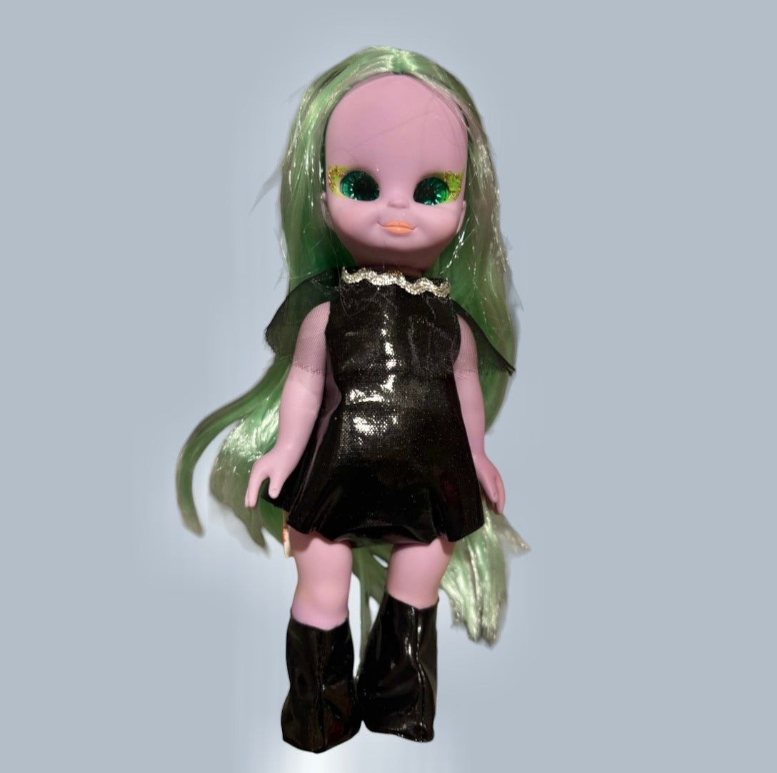 レア！1972年★70’s★ビンテージ★Emerald the Enchanting Witch★エメラルド ウィッチ★魔女★目が光ります！★フィギュア★人形★ぬいぐるみ★箱付き