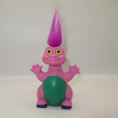 ビンテージ★Vintage★Russ Trolls★Troll★トロール★恐竜★ダイナソー★人形★フィギュア★ぬいぐるみ★ピンク×パープル★