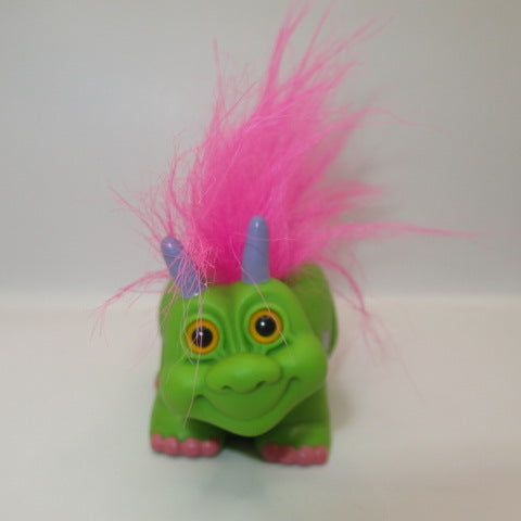 ビンテージ★Vintage★Russ Trolls★Troll★トロール★恐竜★ダイナソー★人形★フィギュア★ぬいぐるみ★グリーン×ピンク★