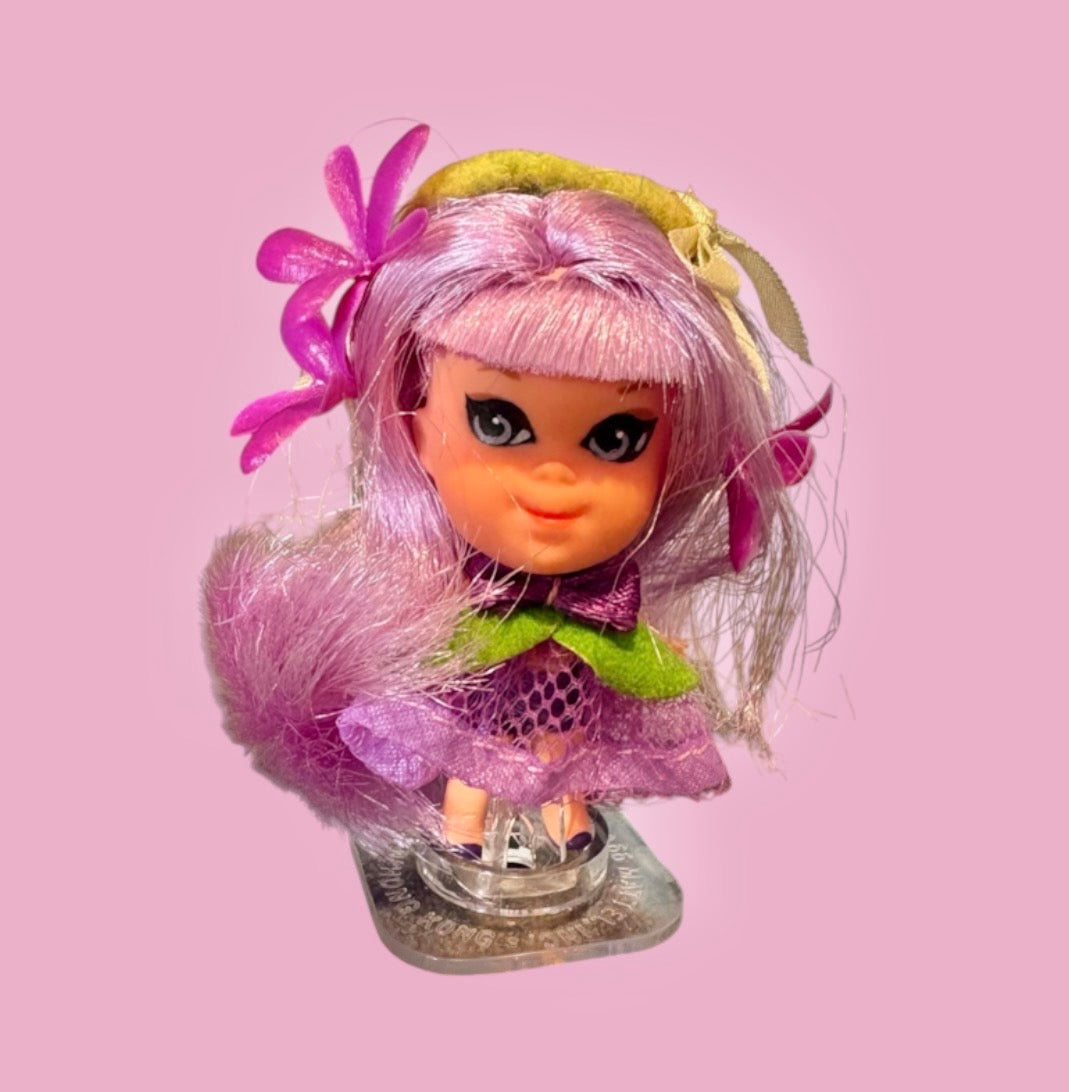 60's★1967年★ビンテージ★MATTEL★マテル★Liddle Kiddle★リッドルキッドル★kologne Kiddle★コロンキッドル★キドル★形★フィギュア★Violet★バイオレット