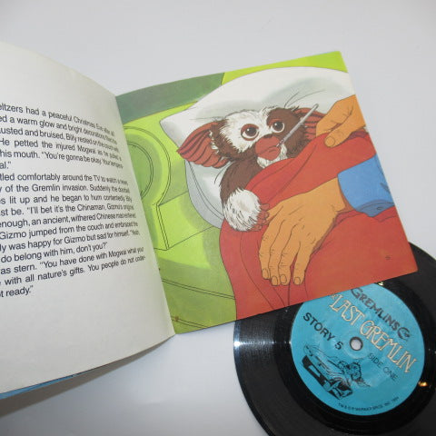 80's★1984年★GREMLiNS★グレムリン★Gizmo★ギズモ★STORY BOOK★レコード付き絵本★フィギュア★人形★ぬいぐるみ★STORY 5★ビンテージ★