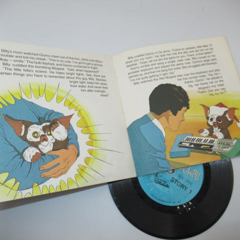 80's★1984年★GREMLiNS★グレムリン★Gizmo★ギズモ★STORY BOOK★レコード付き絵本★フィギュア★人形★ぬいぐるみ★STORY 1★ビンテージ★
