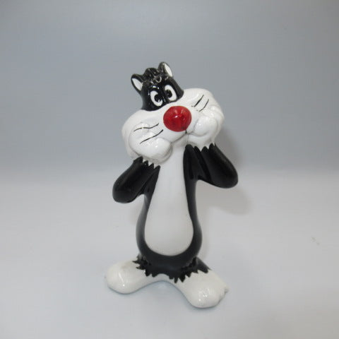 1989年★80's★LOONEY TUNES★ルーニーチューンズ★ルーニーテューンズ★シルベスターキャット★Sylvester Cat★陶器★ソルト＆ペッパー★フィギュア★人形★ぬいぐるみ★ビンテージ