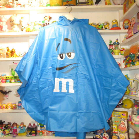 新品★m＆m's★エムアンドエムズ★レインポンチョ★レインコート★ブルー★Blue★青★フィギュア★人形★