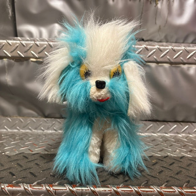 ビンテージ★犬のぬいぐるみ★ブルー★DOG★PUPPY★パピー★昭和レトロ★ぬいぐるみ★人形★フィギュア