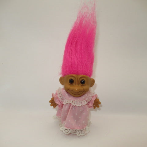 90's★RUSS★TROLLS★TROLL★トロール★人形★フィギュア★ビンテージ★ピンク★ネグリジェ★パジャマ★ワンピース